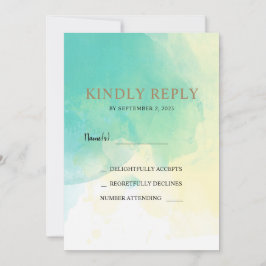 Türkisfarbenes UAWG Foto Hochzeitskarte Einladung