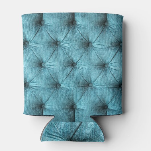 Türkisfarbenes Velvet Sofa Nah Dosenkühler (Rückseite)