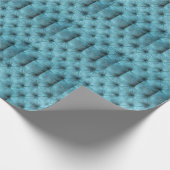 Türkisfarbenes Velvet Sofa Nah Geschenkpapier (Ecke)