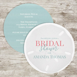 Türkisfarbenes Wasser Sandstrand Dollar Elegante I Einladung