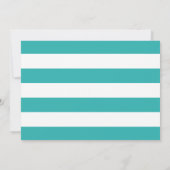 Türkisfarbenes Wasserfarben Pinsel Skript-Foto Abs Ankündigung (Rückseite)