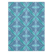 Türkisfarbenes X-Muster Tischdecke (Vorderseite)