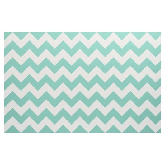 Türkisfarbenes Zickzack Zigzag-Gewebe Stoff (Yard (91,4 cm))