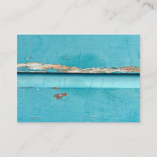 Türkisfarbenholz Visitenkarte (Rückseite)