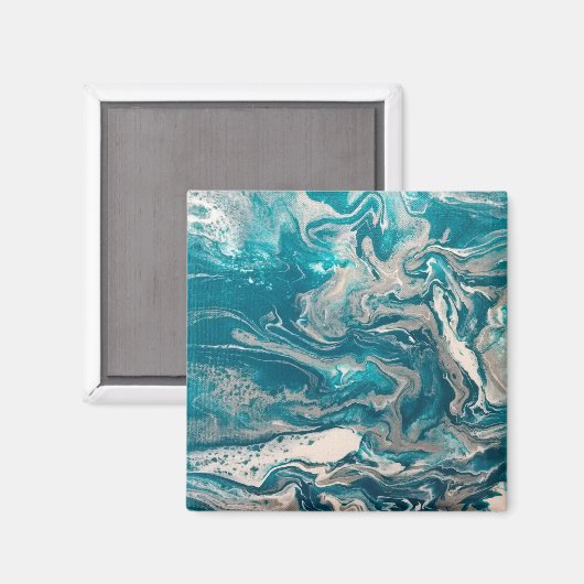 Türkisfarbenmagnet Magnet (Vorderseite/Rückseite)