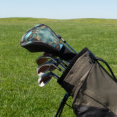 Türkisfarbenmaske abstrakt golf headcover (In SItu)