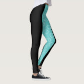 Türkisfarbenmuster Leggings (Rechts)