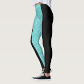 Türkisfarbenmuster Leggings (Links)