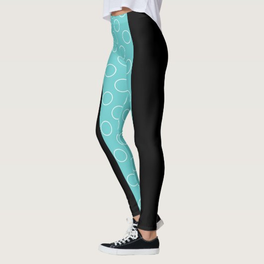 Türkisfarbenmuster Leggings (Links)