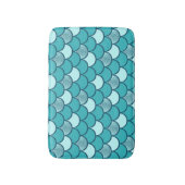 Türkisfarbenmuster mit Glitzer Badematte (Vorderseite Vertikal)