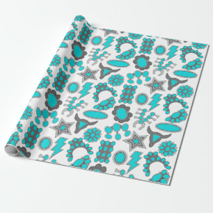 Türkisfarbenwaschpapier Geschenkpapier