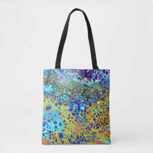 Türkisfizz-Acryl gießen alle über Tasche