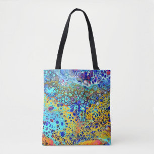 Türkisfizz-Acryl gießen alle über Tasche