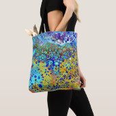 Türkisfizz-Acryl gießen alle über Tasche (Von Nahem)