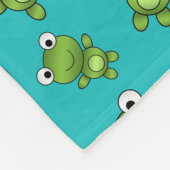 Türkisfrosch, personalisiert fleecedecke (Ecke)