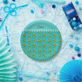 Türkisfrosch, personalisiert pappteller (Party)