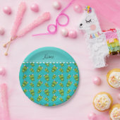 Türkisfrosch, personalisiert pappteller (Party)