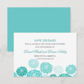 Türkisgarten Hochzeit SAVE THE DATE (Vorne/Hinten)