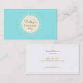 Türkisgebäck Koch Visitenkarte (Vorne/Hinten)