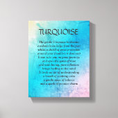 Türkisgeburtstein - Leinwand für Gedichte im Dezem (Vorderseite)