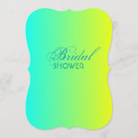 Türkisgelb-grün-Brautparty