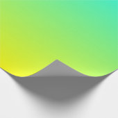 Türkisgelb-grün-grün, modern chic geschenkpapier (Ecke)