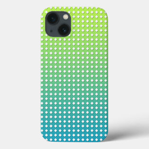 Türkisgelbe geometrische Muster Diamanten Case-Mate iPhone Hülle