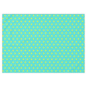 Türkisgelbe Polka-Punkte Tischdecke (Vorderseite (Horizontal))