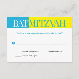 Türkisgelber Block Bat Mitzvah Antwort UAWG