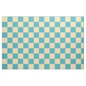 Türkisgelbes Schachmuster Stoff (Fat Quarter (45,7 x 55,9 cm))