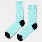Türkisgeometrisch Socken (Linkes Detail)