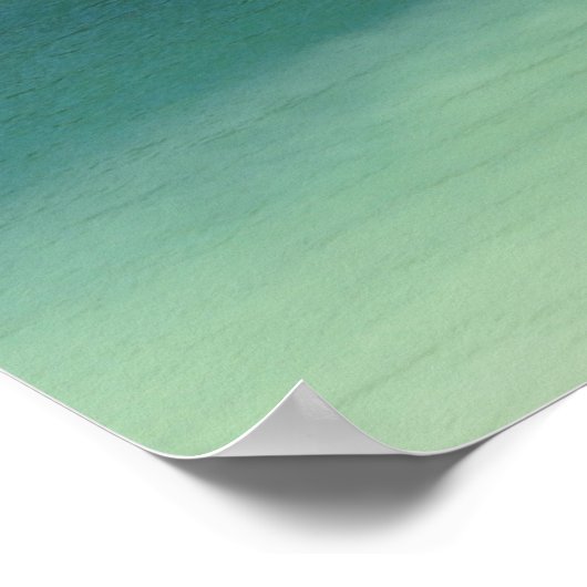 Türkisgewässer, Peneda Geres Portugal Poster (Ecke)