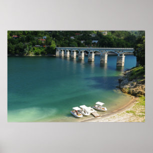 Türkisgewässer, Peneda Geres Portugal Poster