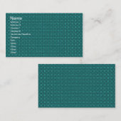 Türkisgewebe Visitenkarte (Vorne/Hinten)