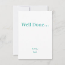 Türkisgläubigkeit Gut gemacht... Liebe, Gotteskart