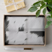 Türkisgoldfarben, Schwarz-weiße Cowhid Seidenpapier (Geschenk)