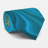 Türkisgoldmarmor Krawatte (Gerollt)