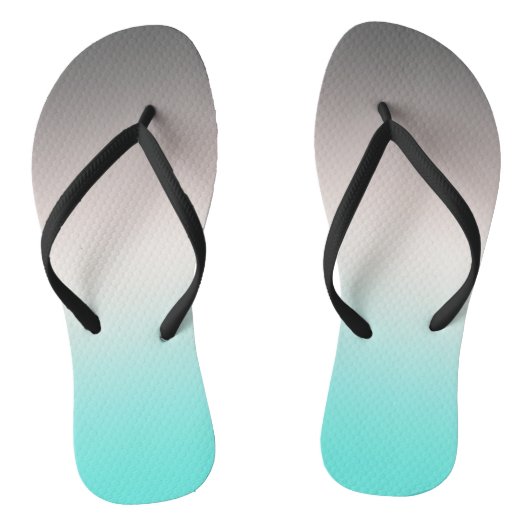 Türkisgrau Ombre Badesandalen (Fußbett)