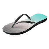 Türkisgrau Ombre Badesandalen (Schrägansicht)