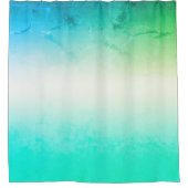 Türkisgrau Ombre Duschvorhang (Vorderseite)
