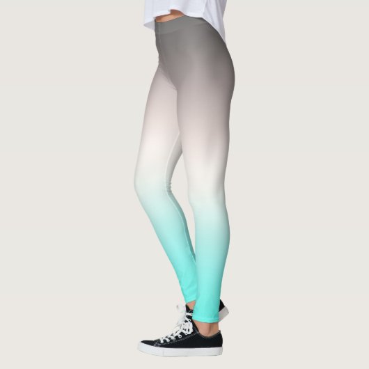 Türkisgrau Ombre Leggings (Links)