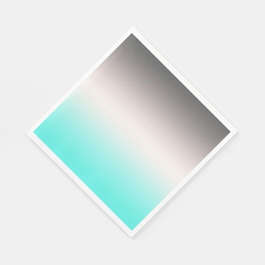 Türkisgrau Ombre Serviette (Ecke)