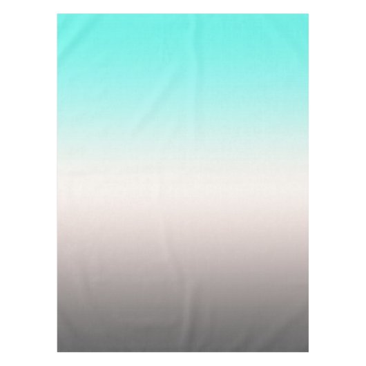 Türkisgrau Ombre Tischdecke (Vorderseite)