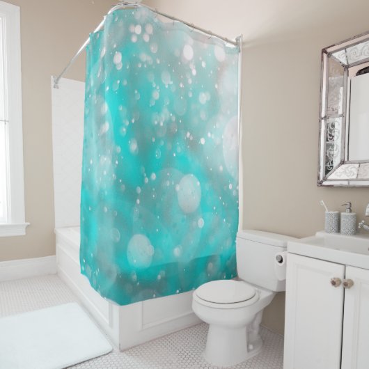 Türkisgraublasen Duschvorhang (Beispiel)