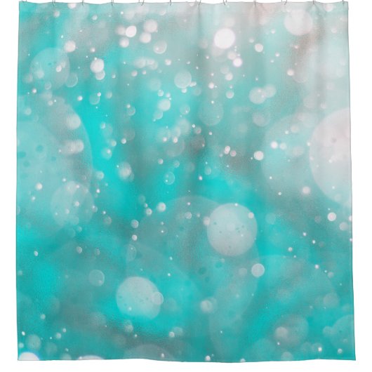 Türkisgraublasen Duschvorhang (Vorderseite)