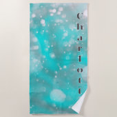 Türkisgraublasen Strandtuch (Vorderseite)