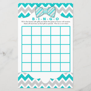 Türkisgraue Bingo-Handtücher Babydusche