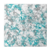 Türkisgraue und weiße Marmorstruktur Fliese (Vorderseite)