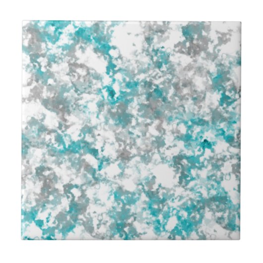 Türkisgraue und weiße Marmorstruktur Fliese (Vorderseite)
