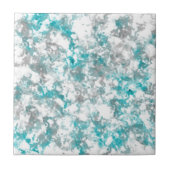 Türkisgraue und weiße Marmorstruktur Fliese (Vorderseite)